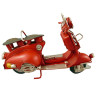 Scooter Motorroller Vespa Blechmodell rot 17cm