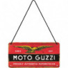 Moto Guzzi Hängeschild Logo Wood - Nostalgic-Art