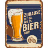 Blechschild Zuhause ist da - RAHMENLOS® 3723