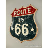 Blechschild Route 66 US
