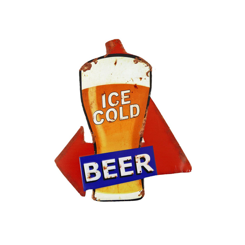 Blechschild Ice Cold Beer (01)