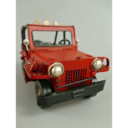 Jeep rot Blechmodell 17 cm