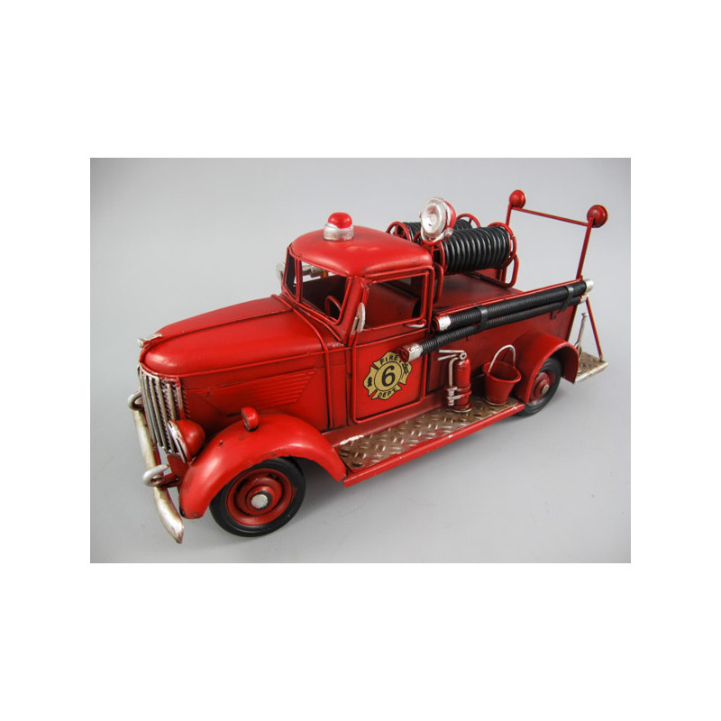Feuerwehrauto Modellfahrzeug Feuerwehr Modell Auto Blech Antik