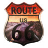 Blechschild Route 66 USA