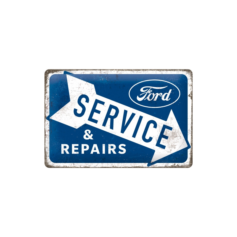 Ford Blechschild Service & Repairs - Nostalgic-Art