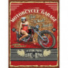 Blechschild Motorcycle Motorrad Pin Up Girl