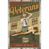 Blechschild American Veterans Pin Up Girl