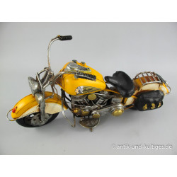 Motorrad - gelb - Indian - Blechspielzeug