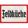 Blechschild Feldküche