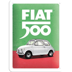 Fiat 500 Blechschild Italian Colours - Nostalgic-Art