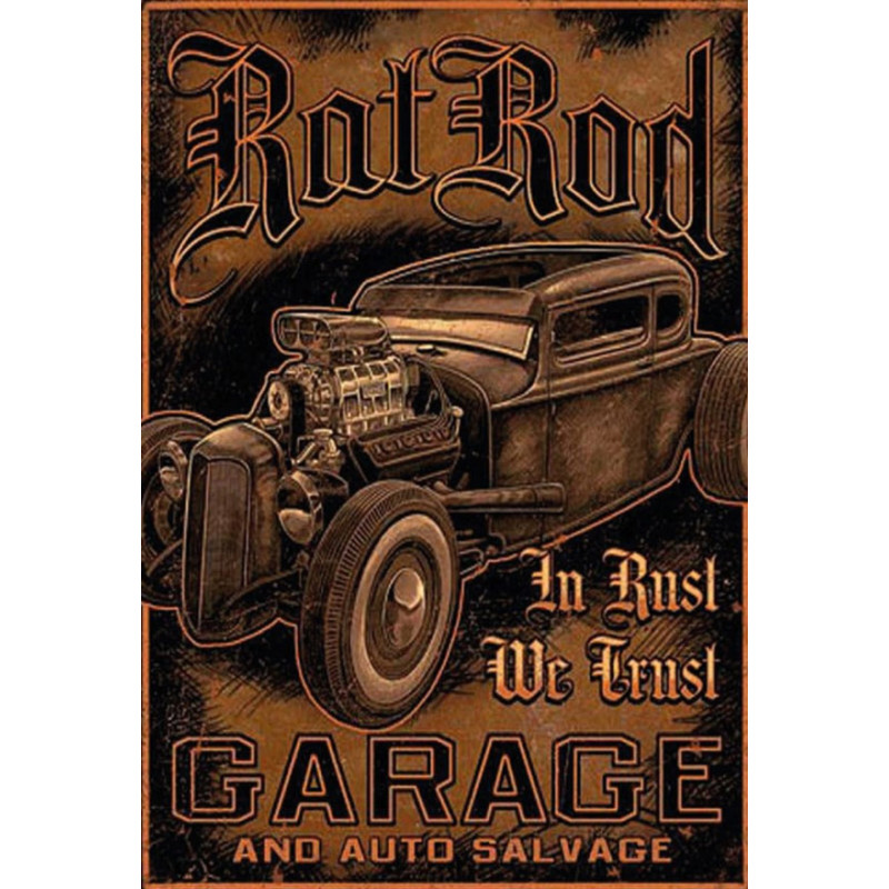 Hot Rod Garage Blechschild