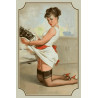 Pin Up Girl Erotik Retro Blechschild