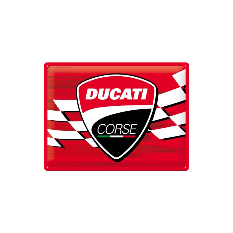 Ducati Blechschild Corse - Nostalgic-Art