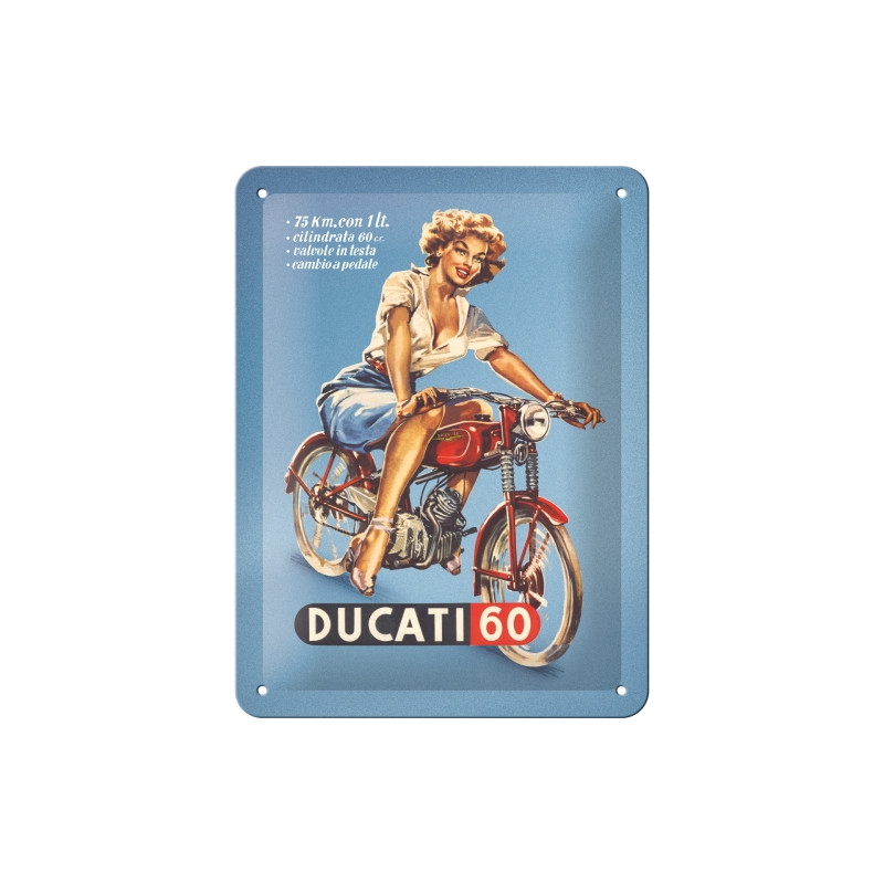 Ducati Blechschild Cilindrata - Nostalgic-Art