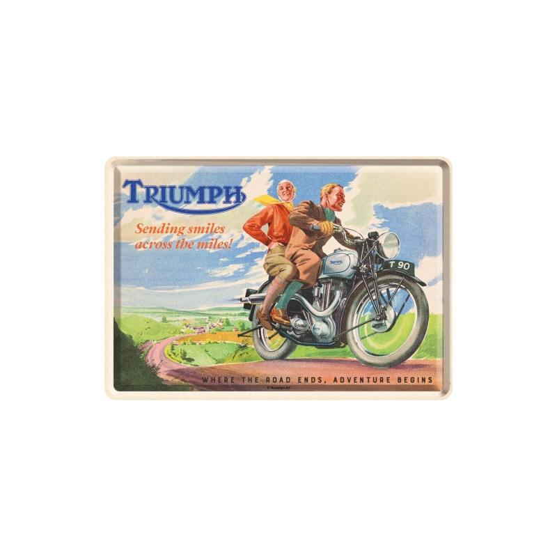 Triumph Blechpostkarte Sending Smiles - Nostalgic-Art