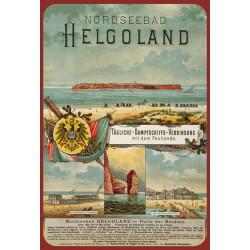 Blechschild Helgoland Nordseebad