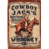 Blechschild Cowboy Jacks Whiskey