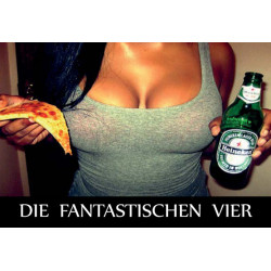 Die fantastischen Vier Blechschild