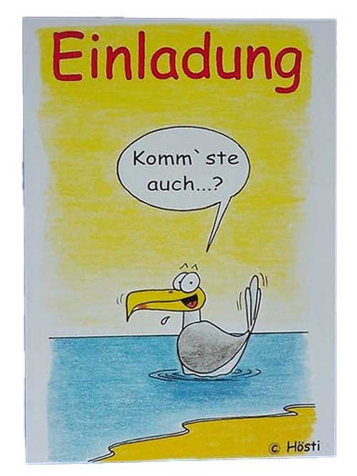 Einladung Hösti Postkarte