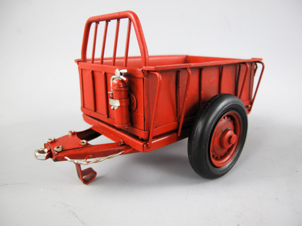 Traktor mit Anhänger Blechmodell - 32 cm