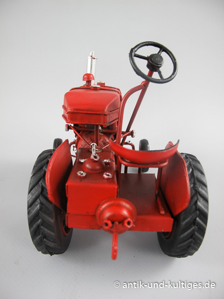 Traktor rot Blechmodell - 17 cm