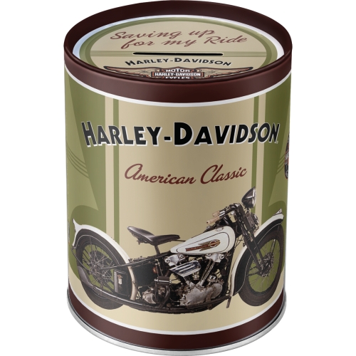 Spardose Harley-Davidson Knucklehead - Nostalgic-Art - Ø 10 cm x 13 cm