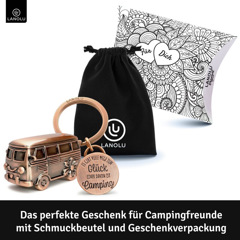 Schlüsselanhänger im Campingbus-Design – Dein Glücksbegleiter beim Camping