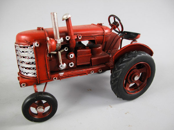 Traktor mit Anhänger Blechmodell - 32 cm