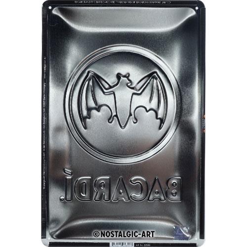 Bacardi Blechschild - Nostalgic-Art - 20x30 cm
