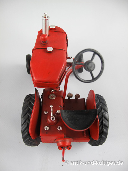 Traktor rot Blechmodell - 17 cm