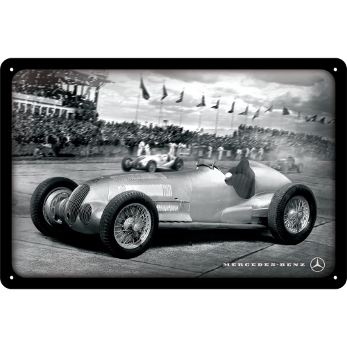 Blechschild Mercedes-Benz Silberpfeil - Nostalgic-Art - 20x30 cm