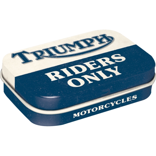 Triumph kleine Dose Pillendose Riders Only - Nostalgic-Art