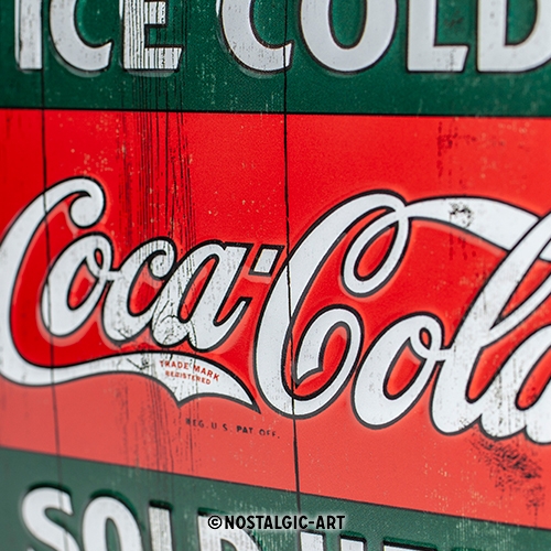 Blechschild Coca Cola Ice Cold - Nostalgic-Art - 15x20 cm