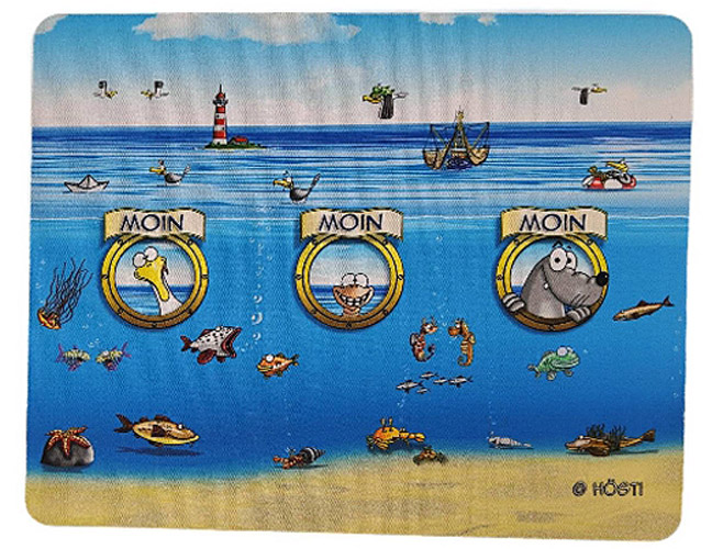 Hösti Mousepad Moin Moin Bullauge - 22x18 cm