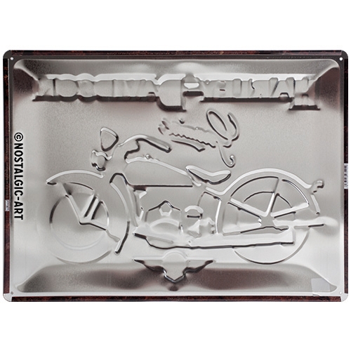 Harley-Davidson Blechschild Brick Wall - Nostalgic-Art - 30x40 cm