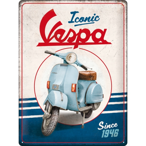 Blechschild Vespa Iconic since 1946 - Nostalgic-Art - 30x40 cm