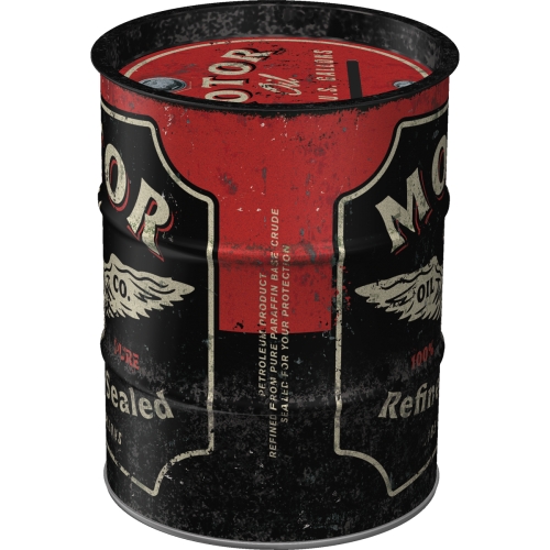 Spardose Ölfass Motor Oil - Nostalgic-Art - Ø 9,3 cm x 11,7 cm