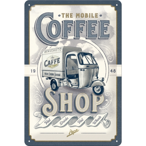 Ape Coffee Shop Blechschild - Nostalgic-Art - 20x30 cm