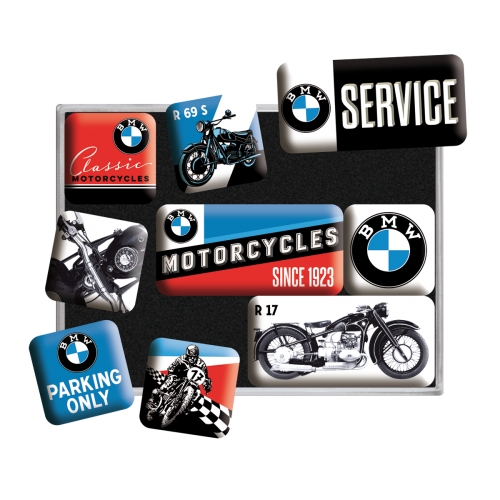 BMW Kühlschrank-Magnet-Set Motorräder - Nostalgic-Art