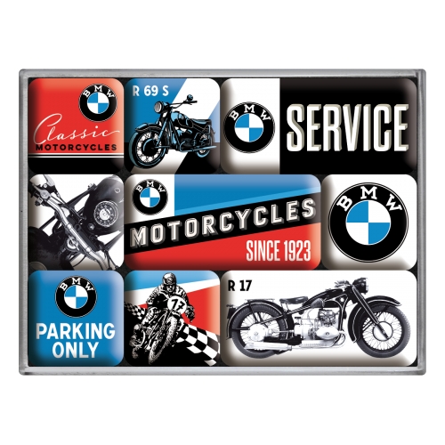 BMW Kühlschrank-Magnet-Set Motorräder - Nostalgic-Art