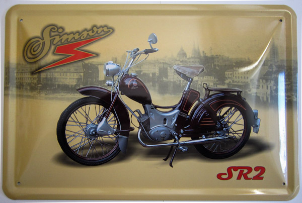 Blechschild Simson SR1 - 20x30 cm