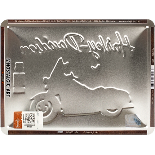 Blechschild Harley-Davidson Route 66 - Nostalgic-Art - 15x20 cm