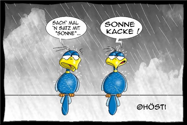 Sonne Kacke - Hösti Postkarte