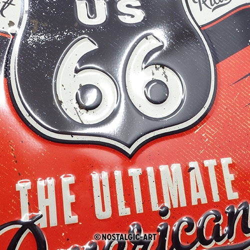 Blechschild Route 66 The Ultimate Road Trip - Nostalgic-Art - 20x30 cm