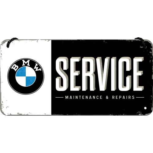 BMW Hängeschild Service - 20x10 cm - Nostalgic-Art