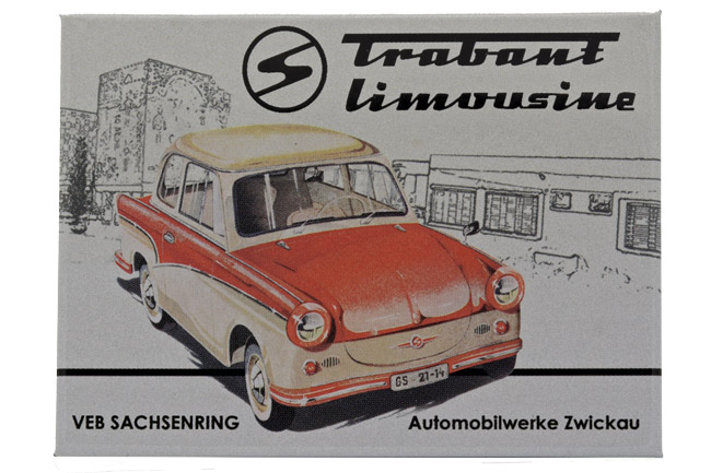 Kühlschrank-Magnet Trabant Limousine - Nostalgic-Art - 8x6 cm