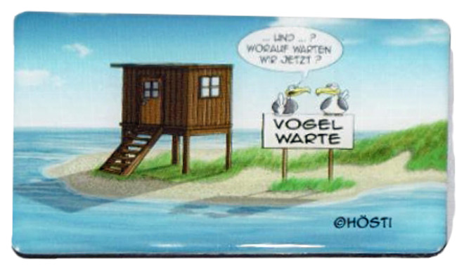 Kühlschrank-Magnet Vogelwarte Hösti - 8x5 cm