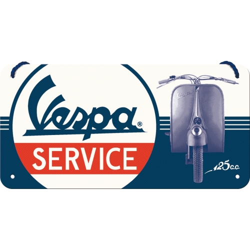 Hängeschild Vespa Service - Nostalgic-Art - 20x10 cm