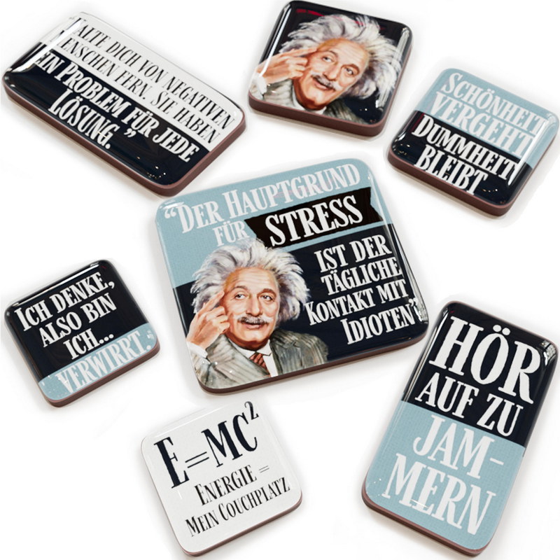 Kühlschrank-Magnet-Set Alberts lustig - 7-teilig