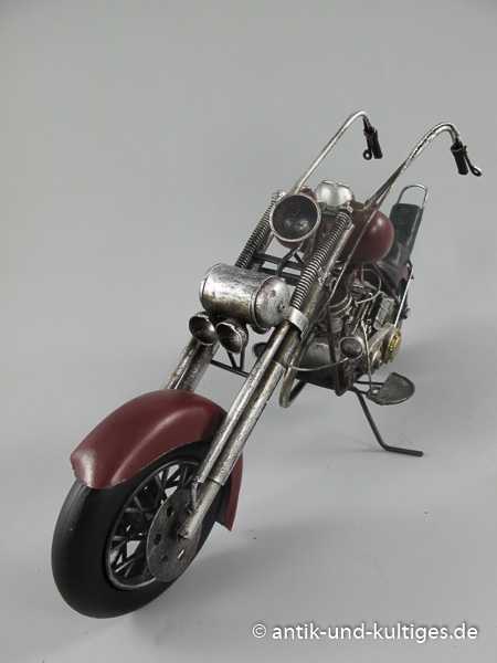 Motorrad Chopper Blechmodell - 48 cm